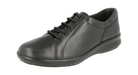 Womens (Phoebe) 2E Wide Fit By Db Shoes in Black Leather